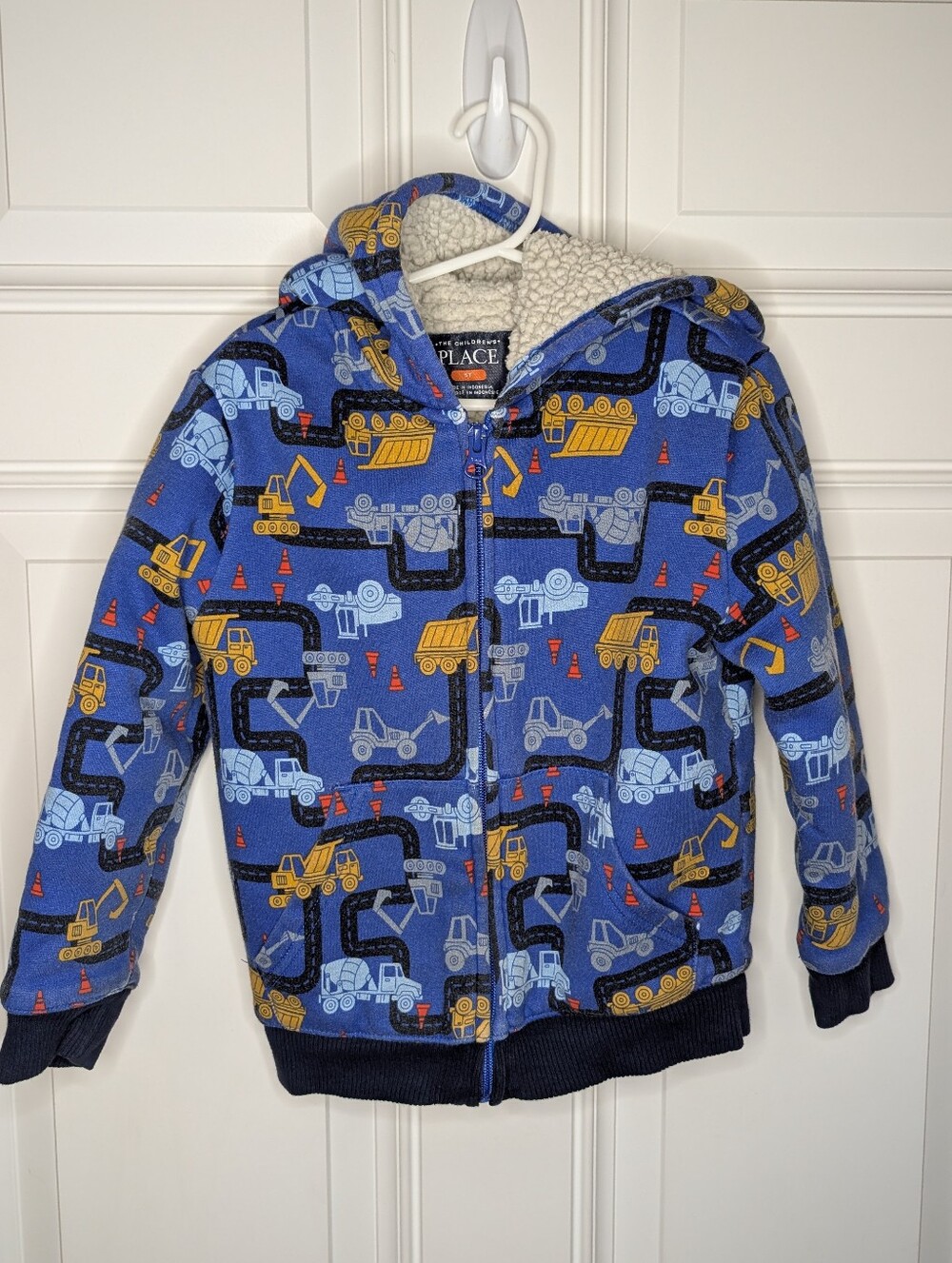 The Children's Place Boys 5T Warm Lined Construction Truck Jacket